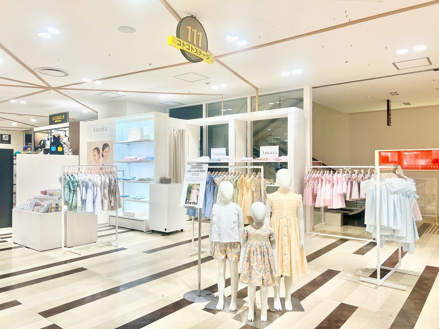 Amaia pop up at 阪急うめだ本店■期間：2024年5月22日(水)〜5月28日(火)■場所：阪急うめだ本店 11階この機会にアマイアキッズの春夏コレクションを手に取ってご覧ください❣️@amaia_japan▼オンラインショップhttps://amaia.jp